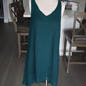 Green High Low with Cute Detailing